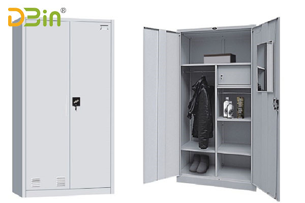 factory direct sale metal lockable wardrobe in china